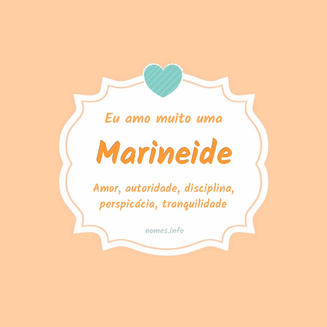 Eu amo muito Marineide