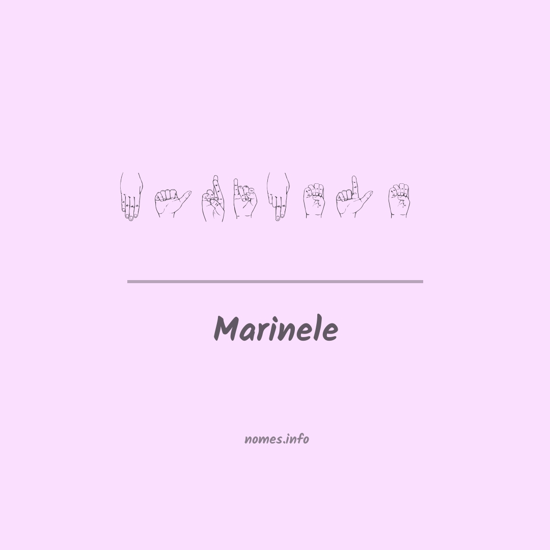 Marinele em Libras