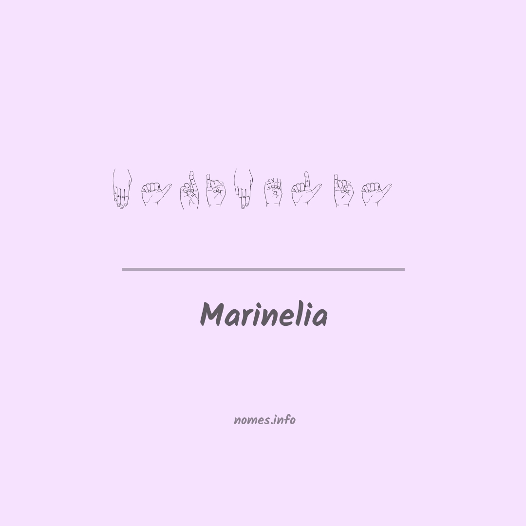 Marinelia em Libras
