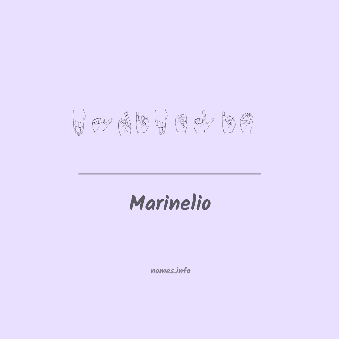 Marinelio em Libras