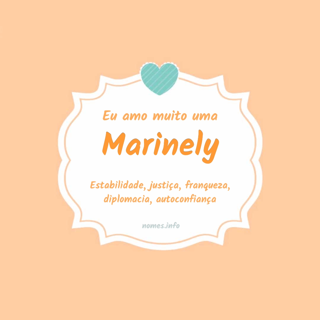 Eu amo muito Marinely