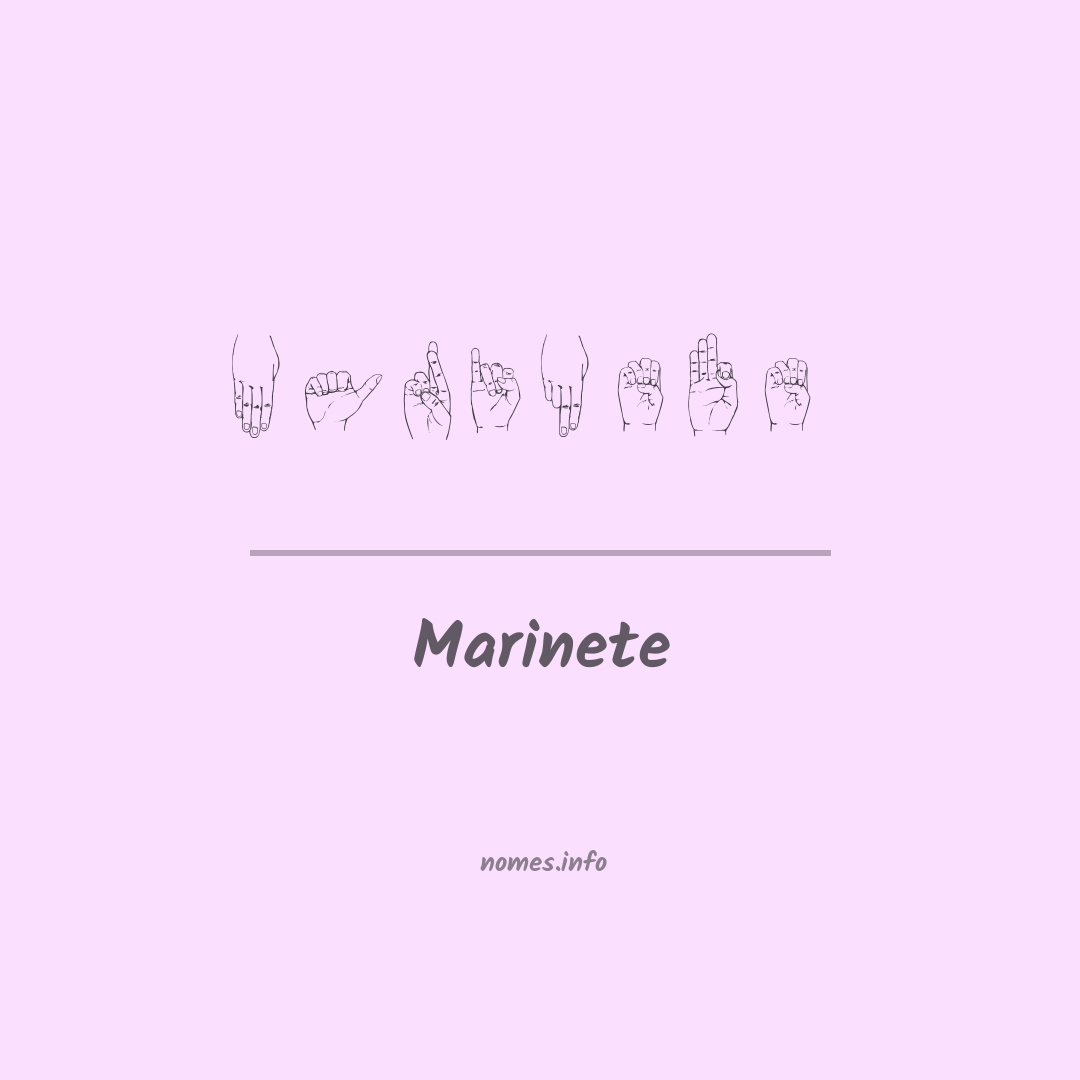 Marinete em Libras