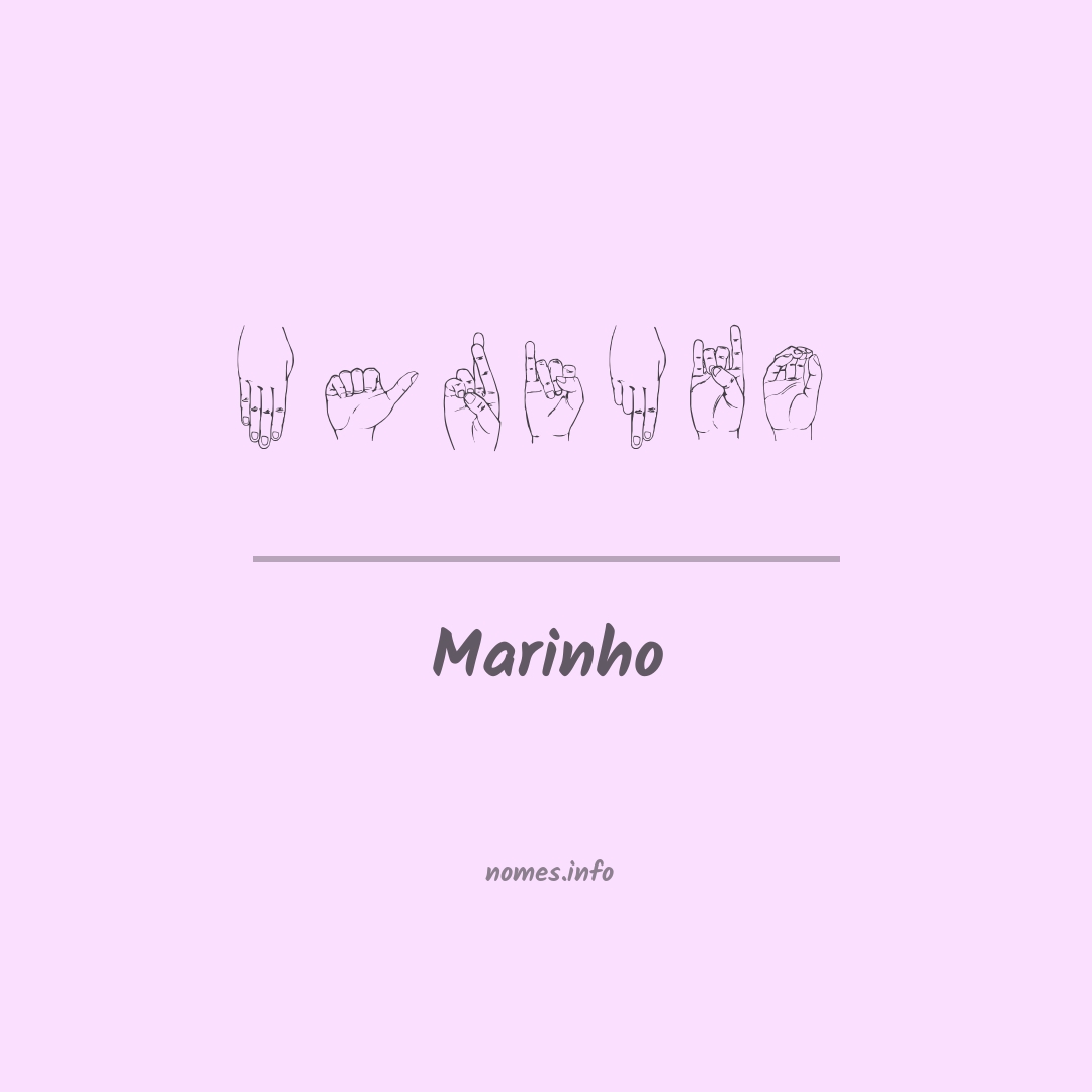 Marinho em Libras Marinho em Libras