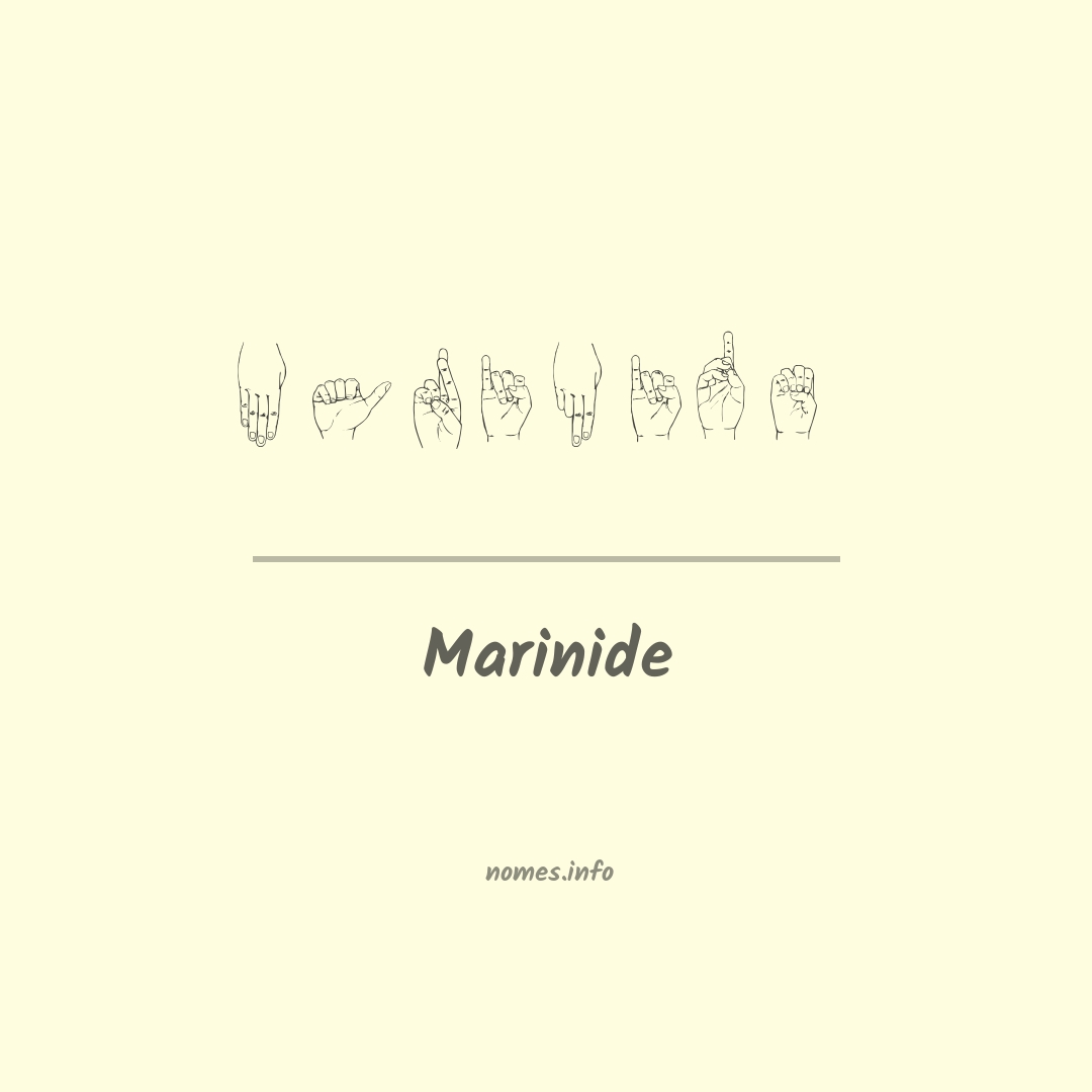 Marinide em Libras