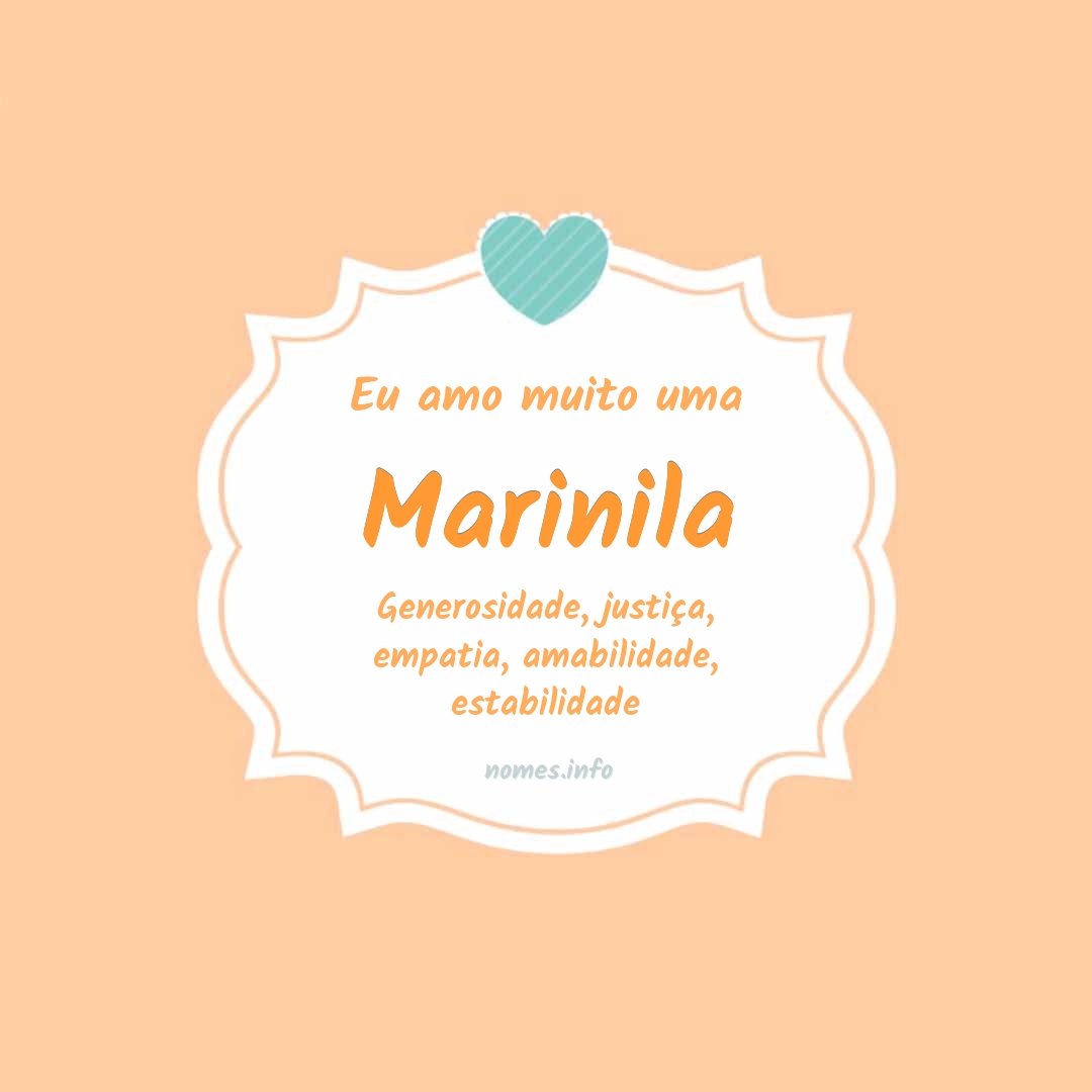 Eu amo muito Marinila
