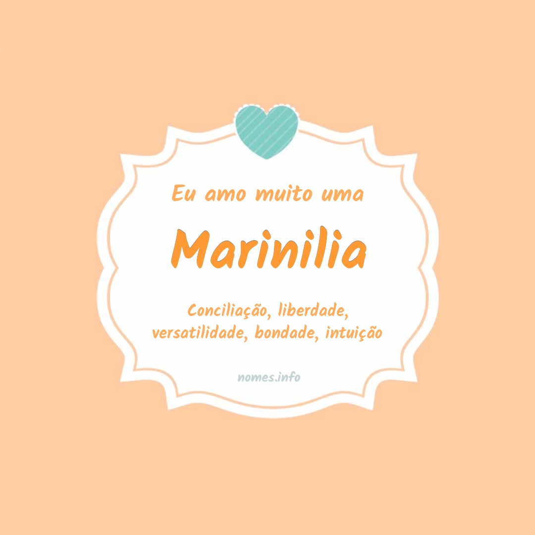 Eu amo muito Marinilia