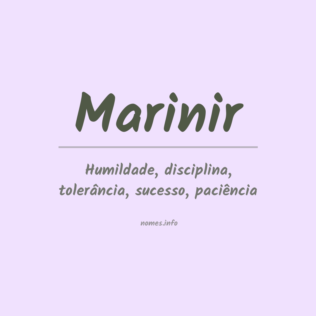 Significado do nome Marinir