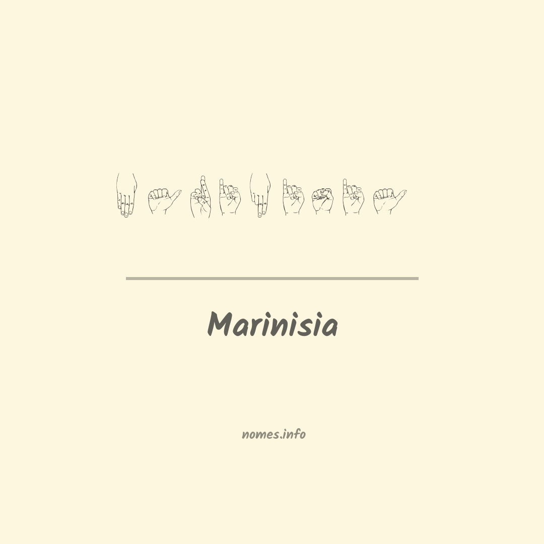 Marinisia em Libras