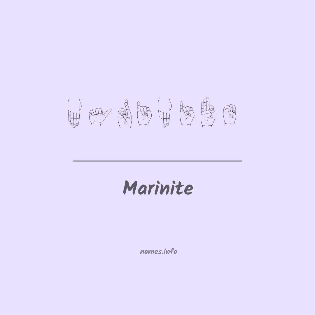 Marinite em Libras