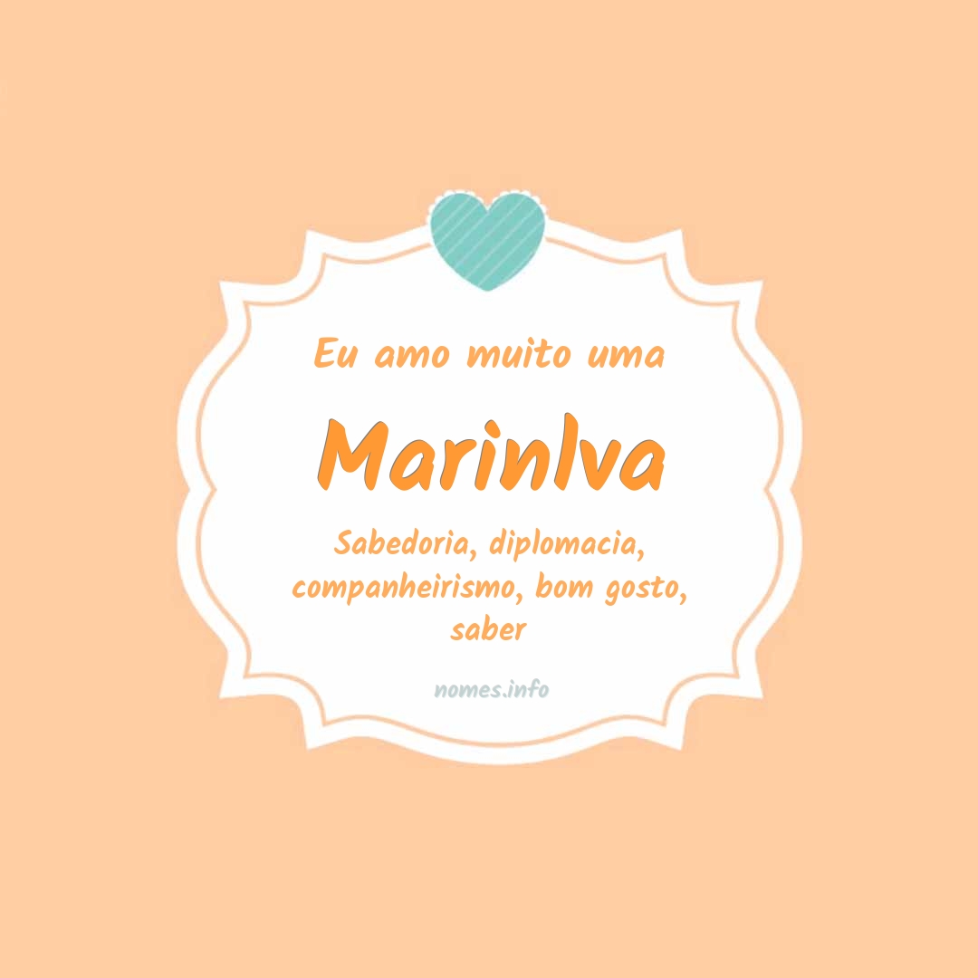 Eu amo muito Marinlva
