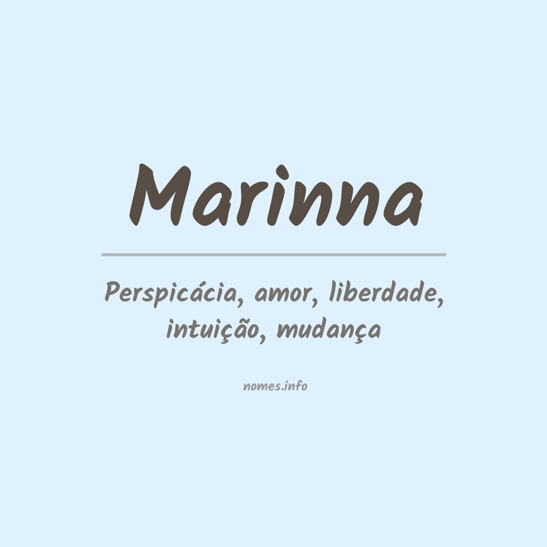 Significado do nome Marinna