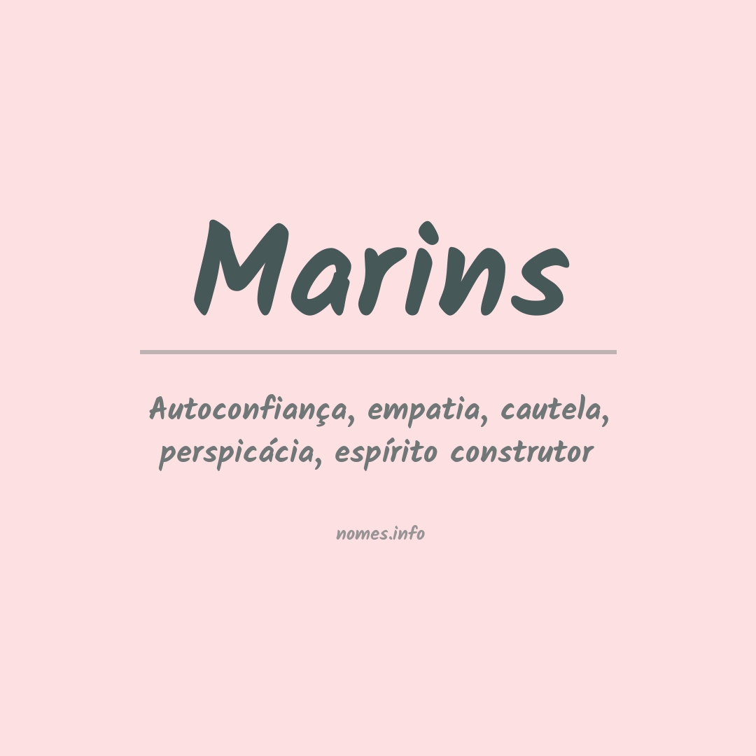 Significado do nome Marins