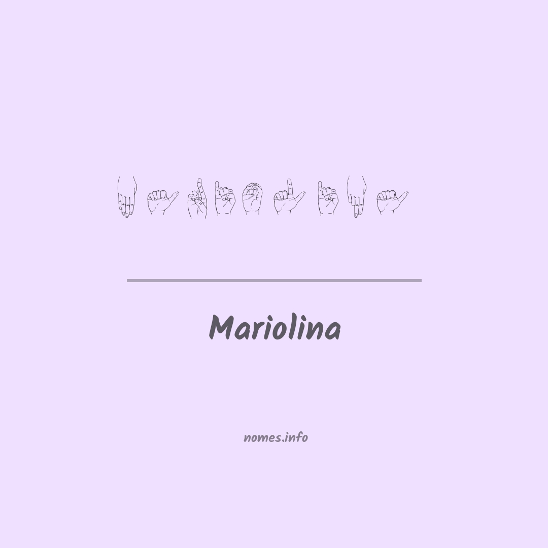 Mariolina em Libras