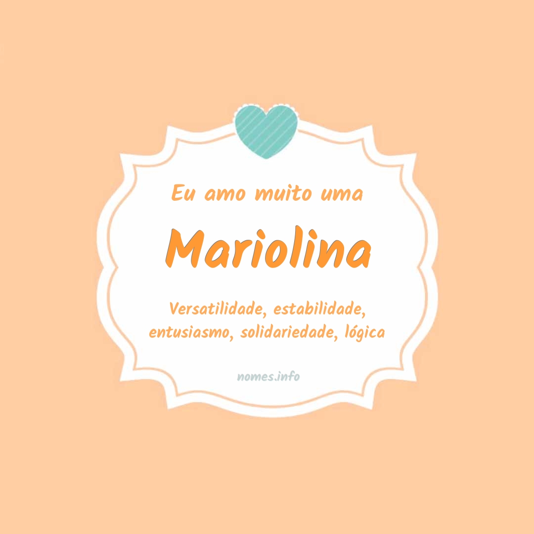 Eu amo muito Mariolina