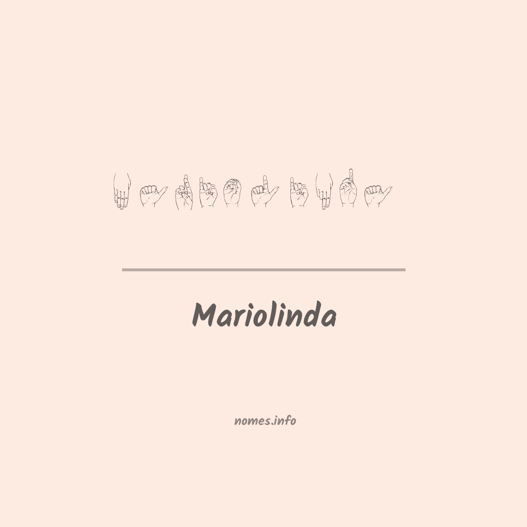 Mariolinda em Libras