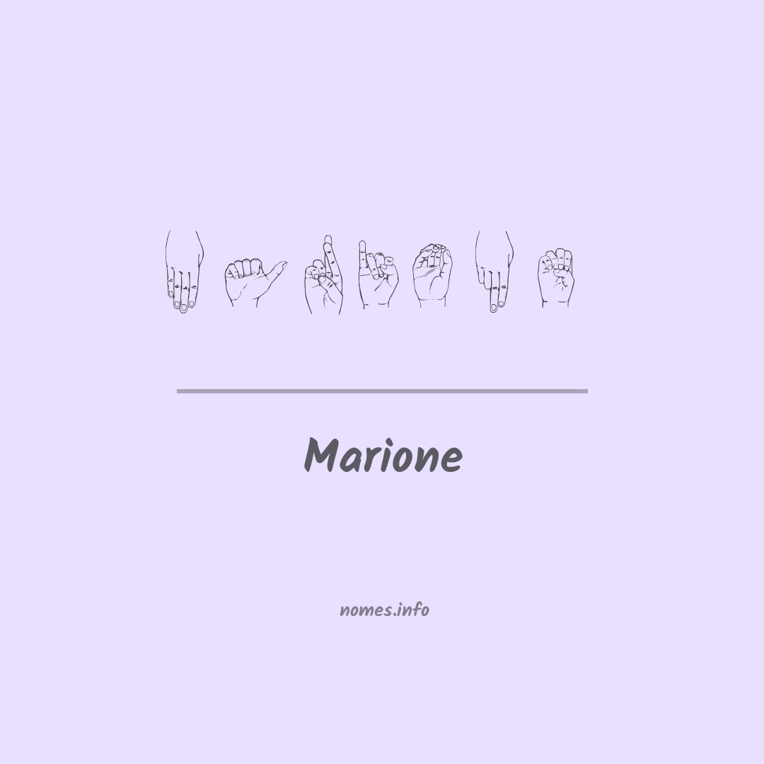 Marione em Libras