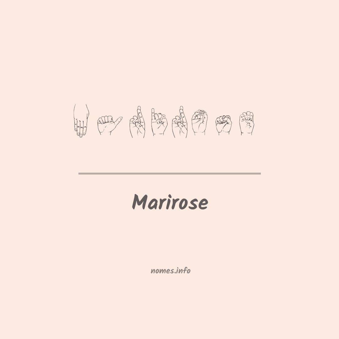 Marirose em Libras