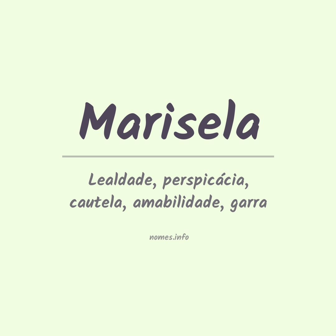 Significado do nome Marisela