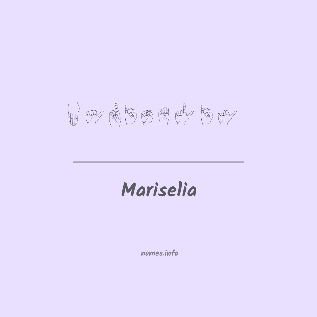 Mariselia em Libras