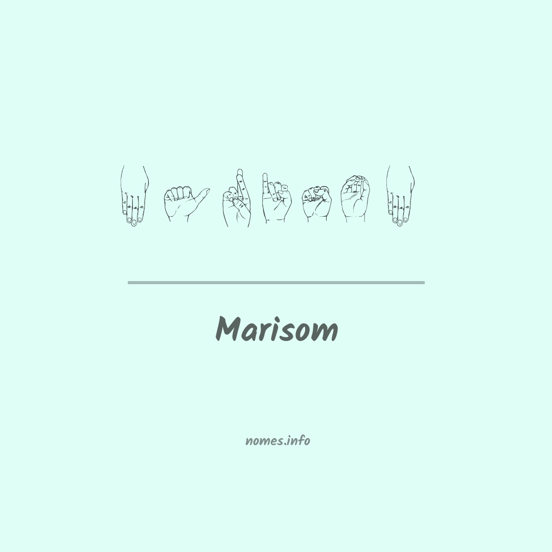 Marisom em Libras