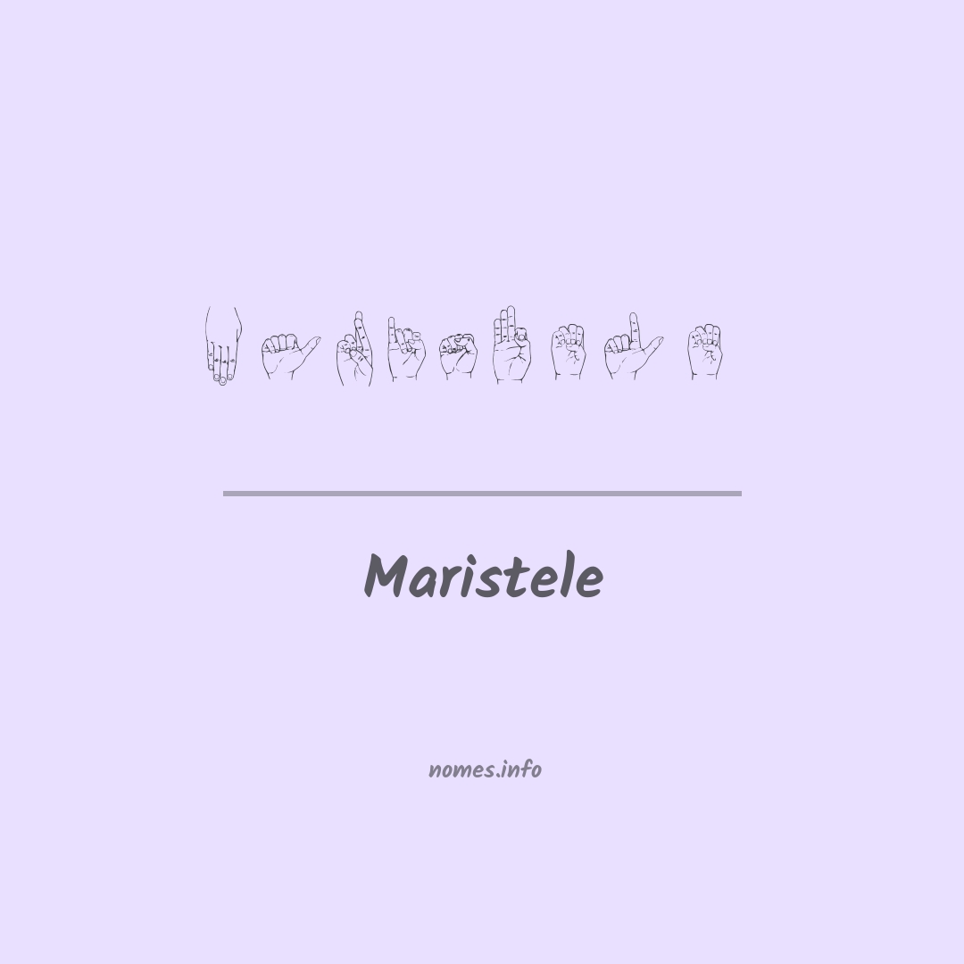 Maristele em Libras