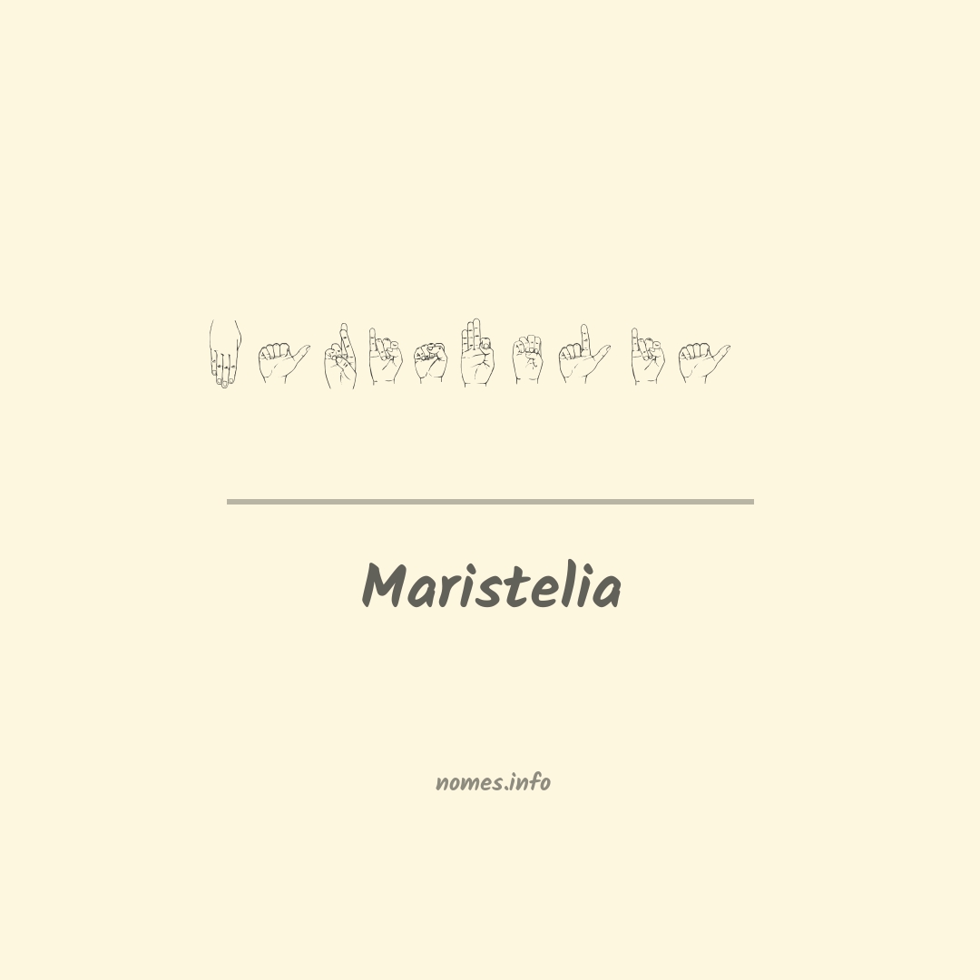 Maristelia em Libras