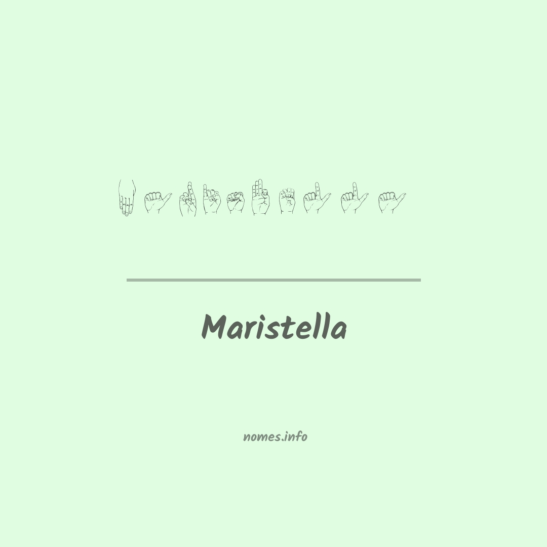 Maristella em Libras