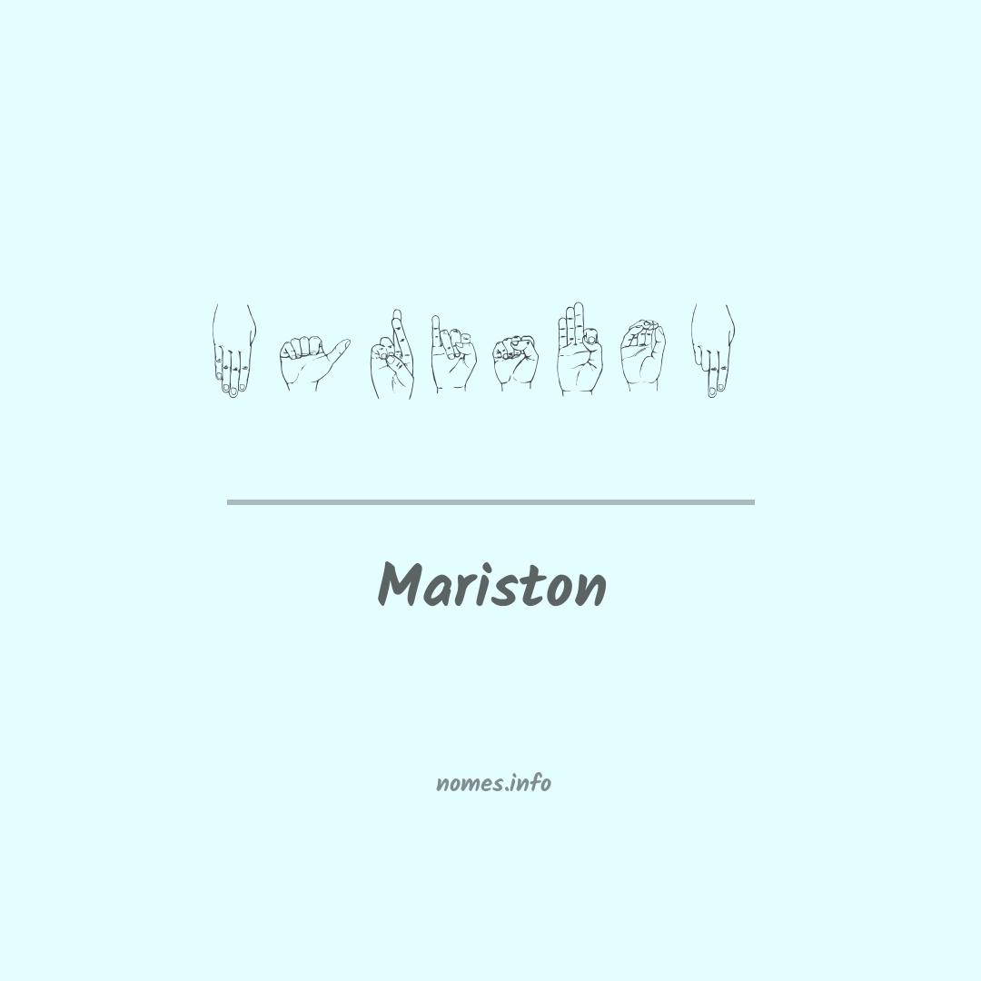 Mariston em Libras