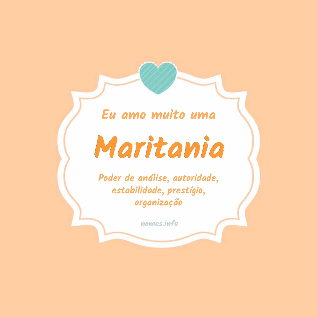 Eu amo muito Maritania
