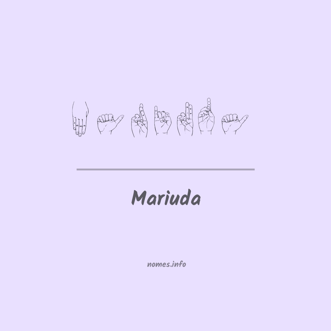 Mariuda em Libras