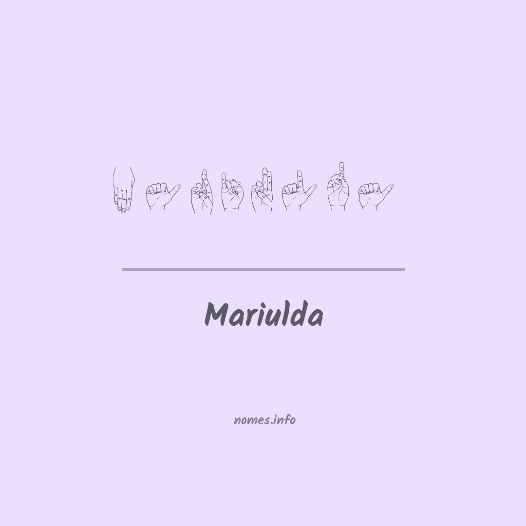 Mariulda em Libras