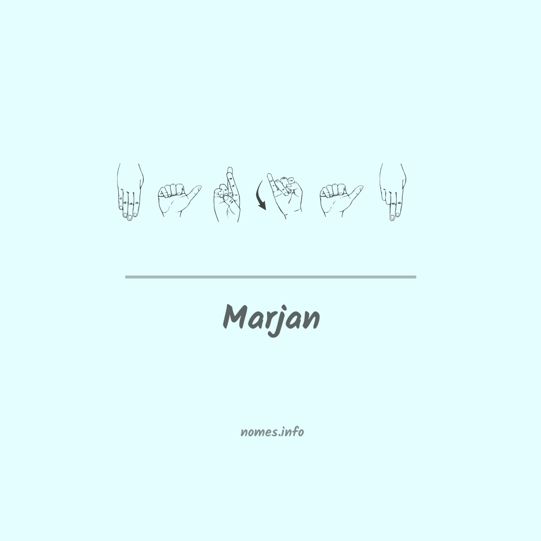 Marjan em Libras