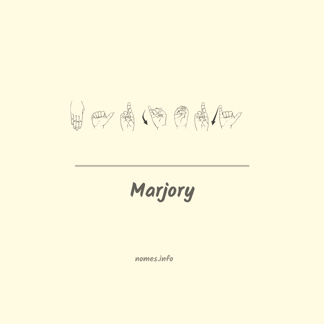 Marjory em Libras