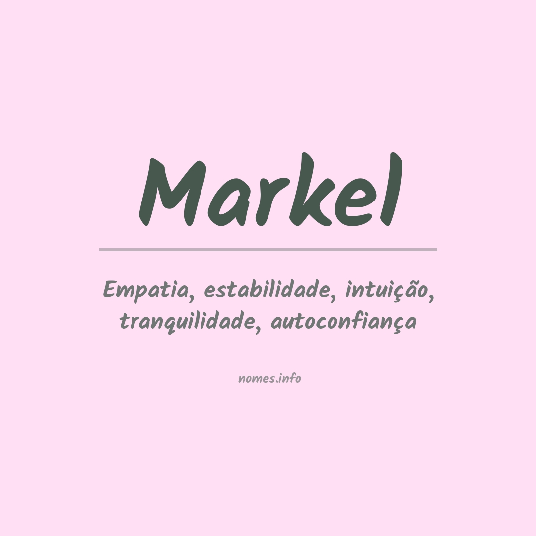 Significado do nome Markel