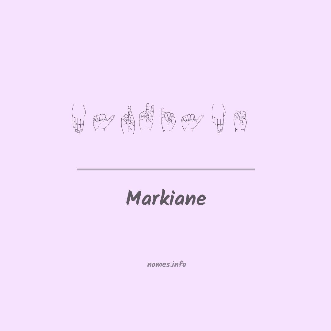 Markiane em Libras