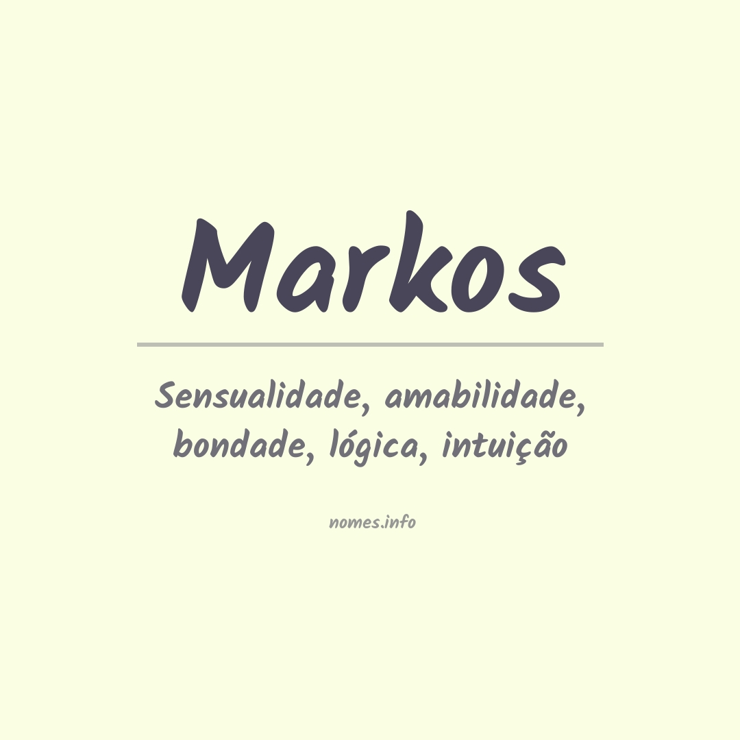 Significado do nome Markos