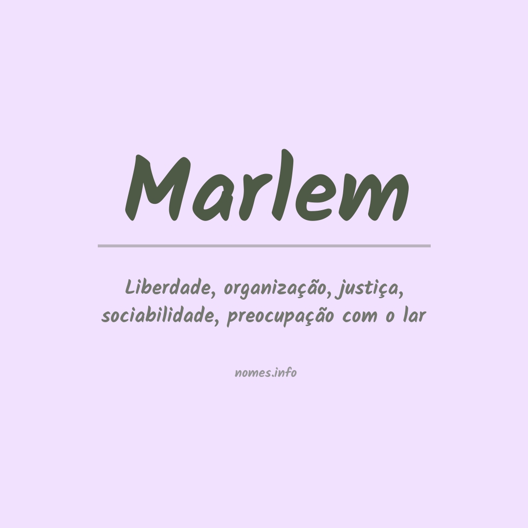 Significado do nome Marlem