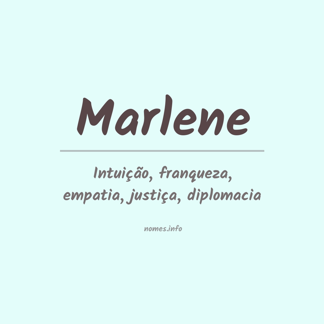 Significado do nome Marlene