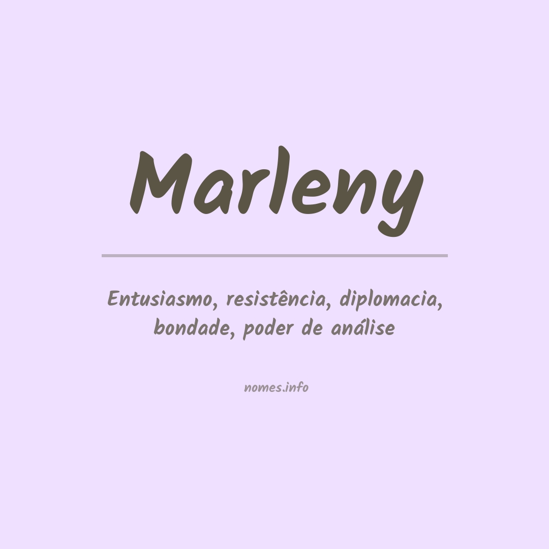 Significado do nome Marleny