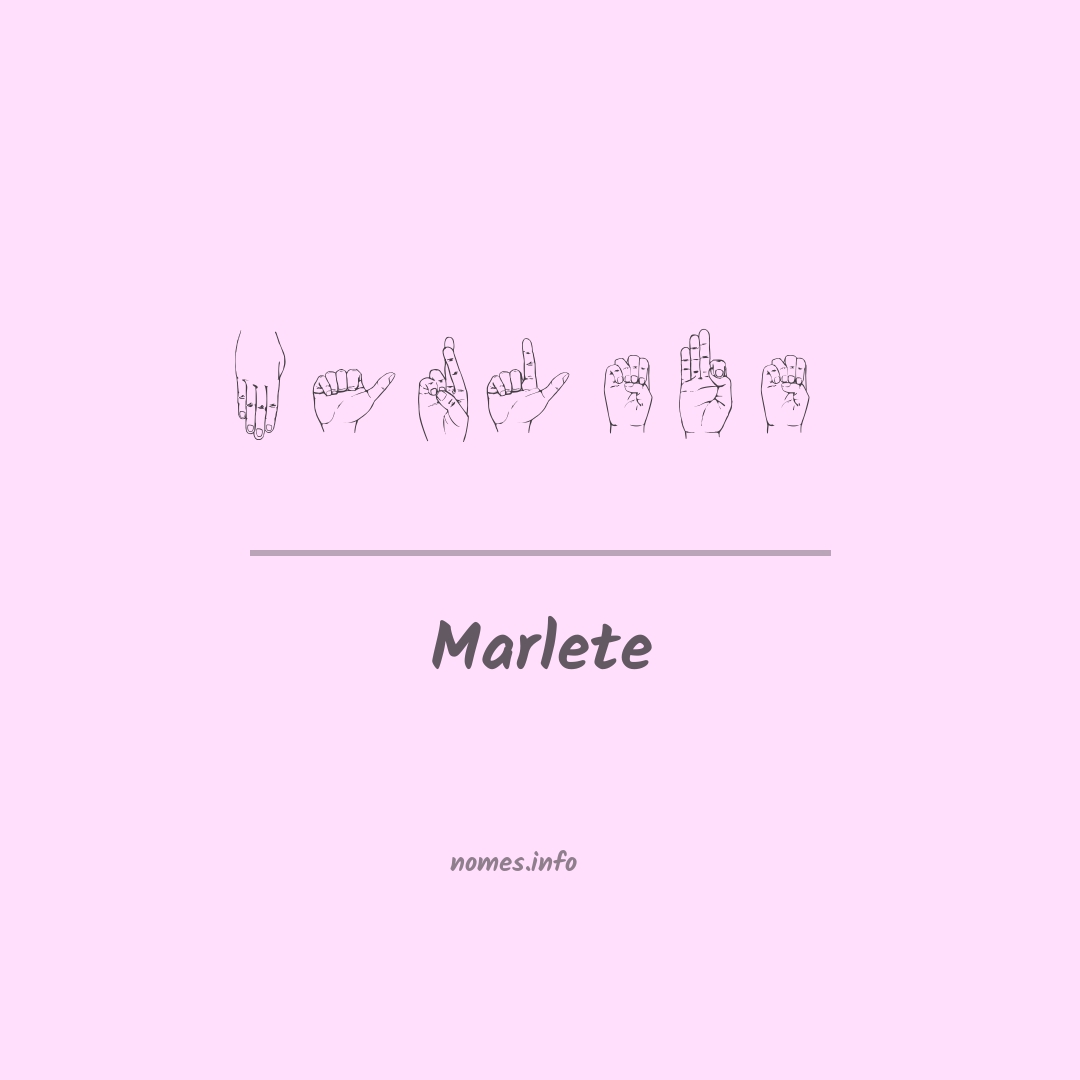 Marlete em Libras