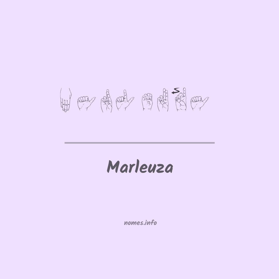 Marleuza em Libras