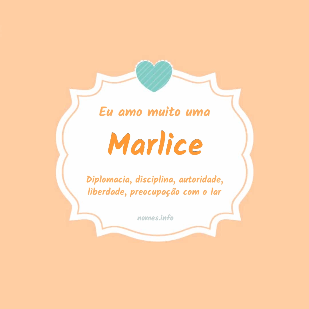 Eu amo muito Marlice