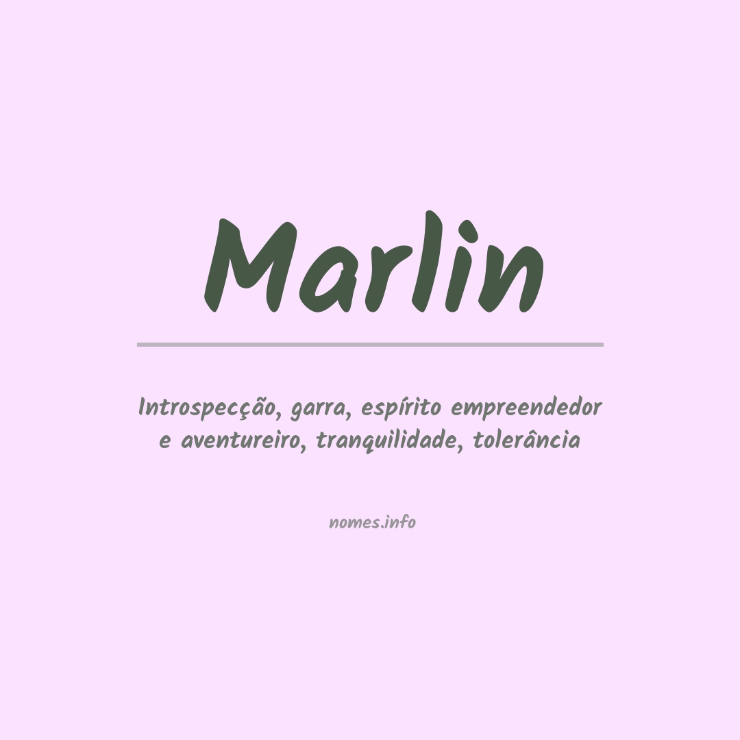 Significado do nome Marlin