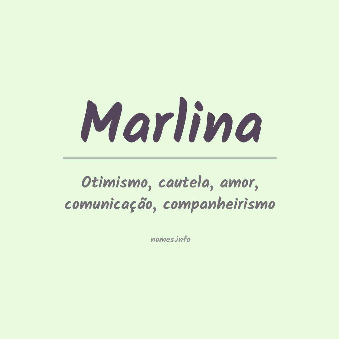 Significado do nome Marlina