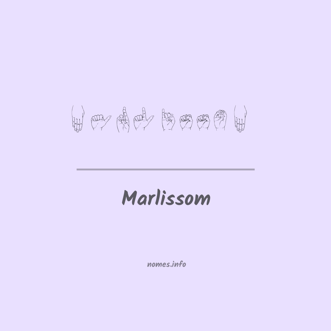 Marlissom em Libras
