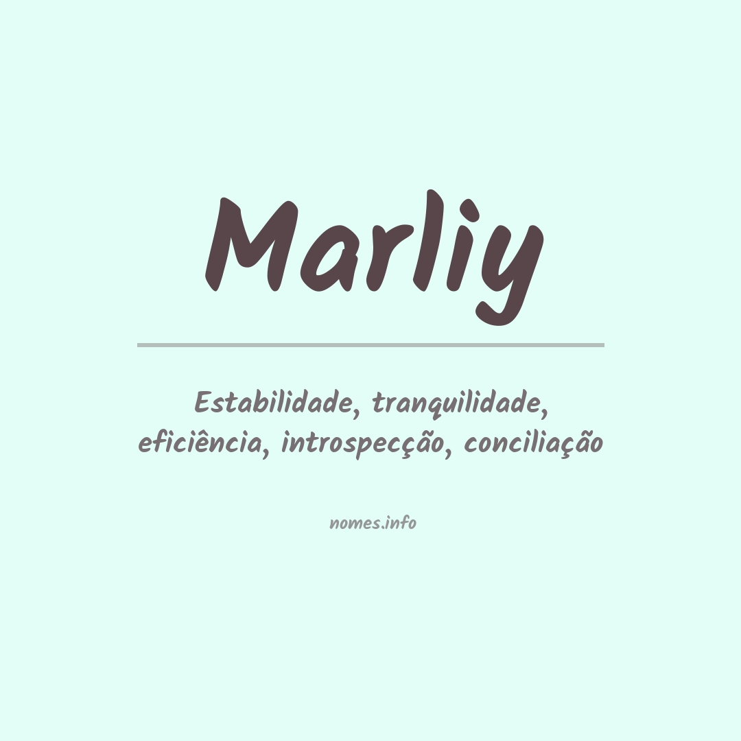 Significado do nome Marliy