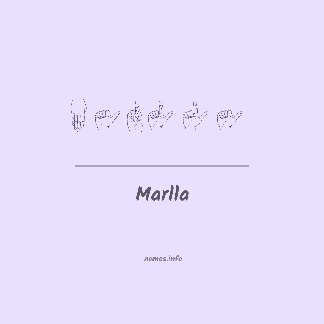 Marlla em Libras