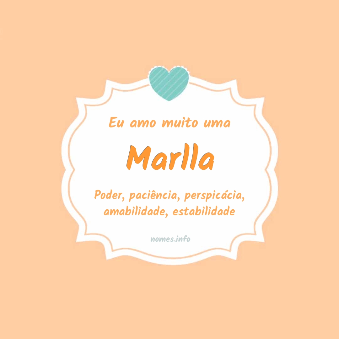 Eu amo muito Marlla