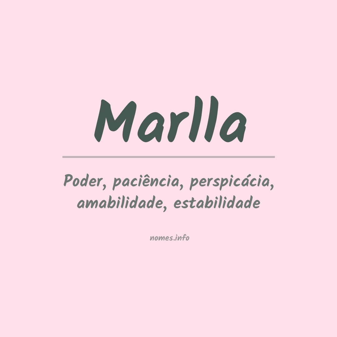 Significado do nome Marlla