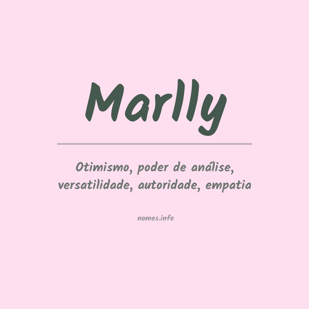 Significado do nome Marlly